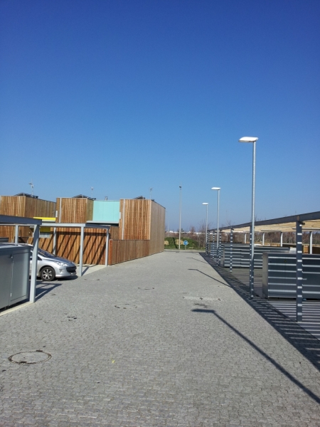 Voie en pavés granit